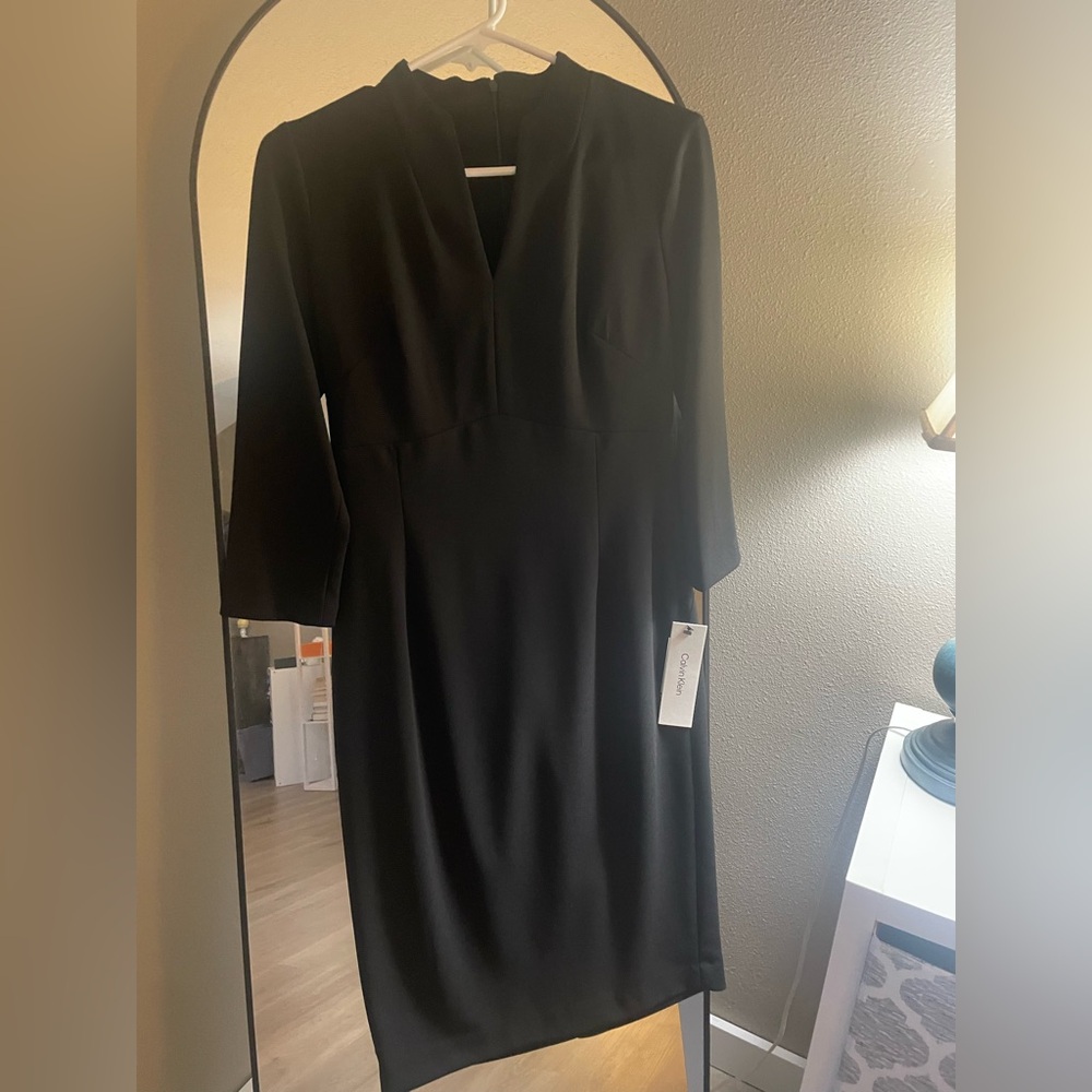 Calvin Klein Black Long Sleeve Dress